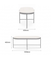 TRUMP-A-N COFFEE TABLE WITH SINTERED STONE TOP