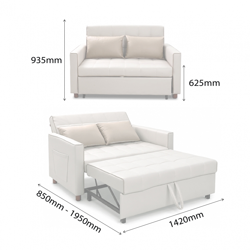 MERYL 2 SEATER SOFA BED