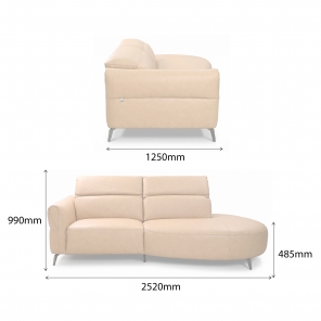 CONRAD POWERED RECLINER L-SHAPED SOFA