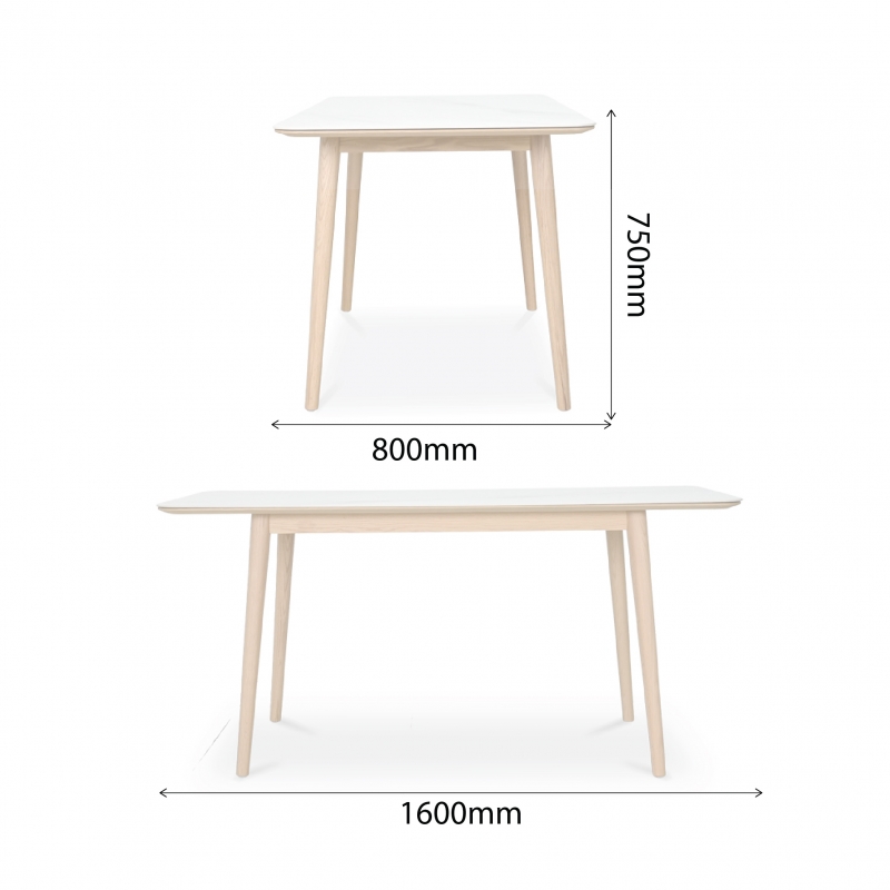 AZUMI-160-S-ST DINING TABLE