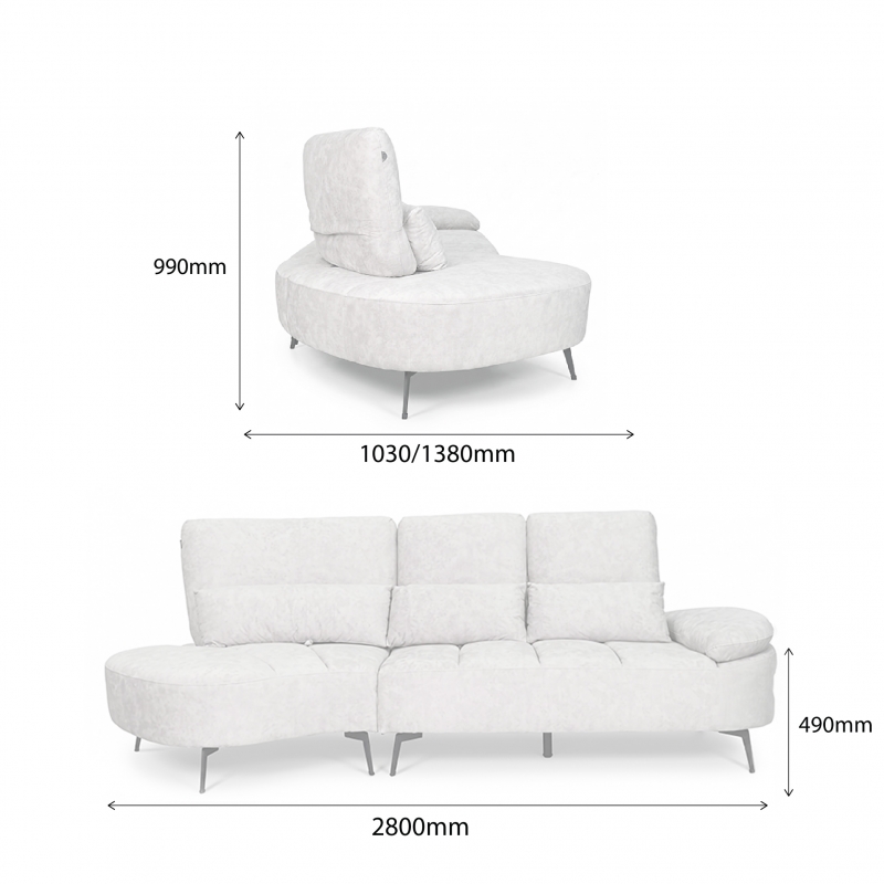 GILMMA FUNCTIONAL L-SHAPED SOFA