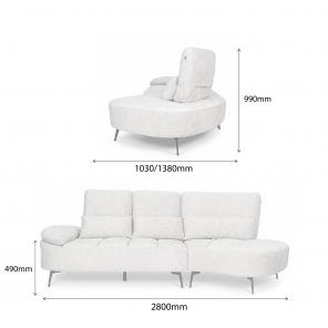 GILMMA FUNCTIONAL L-SHAPED SOFA