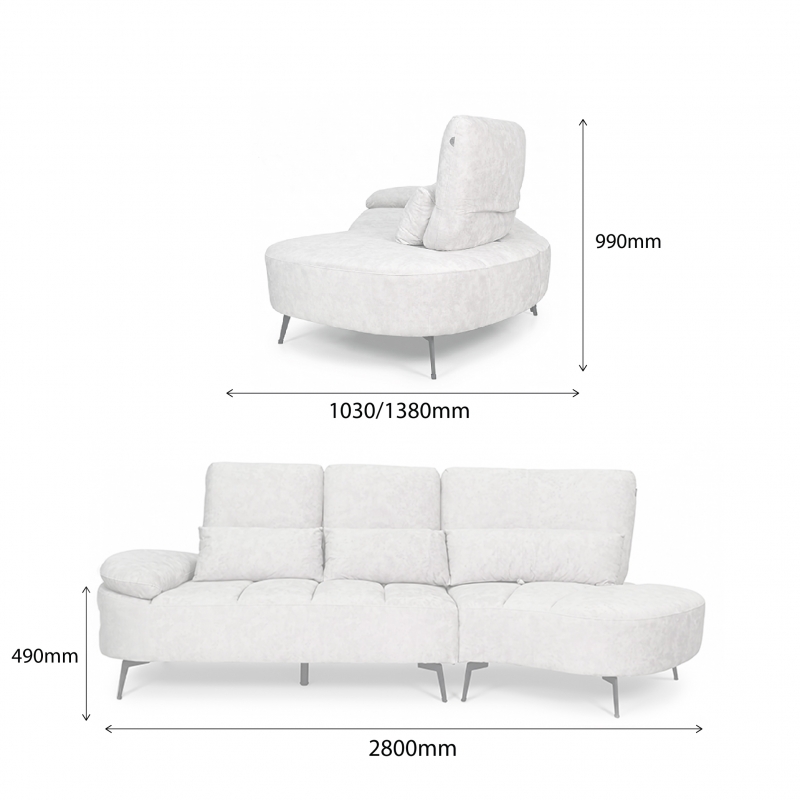GILMMA FUNCTIONAL L-SHAPED SOFA