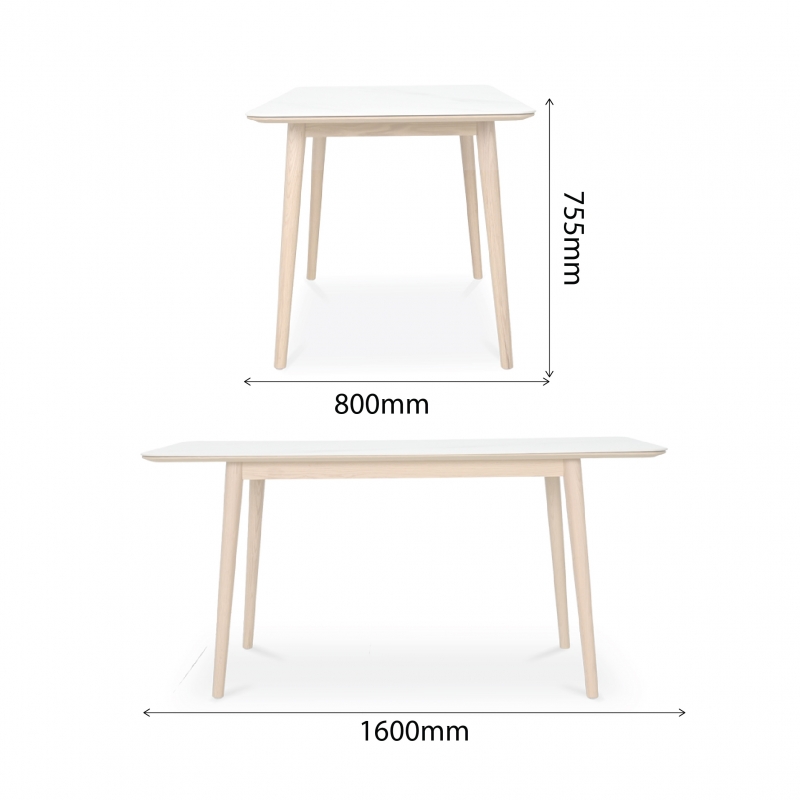 AZUMI-160-S-ST DINING TABLE