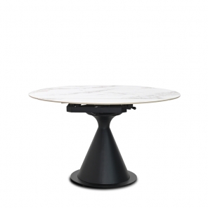 SOLAR EXTENDABLE DINING TABLE W/ STONE TOP