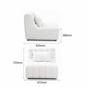 CHESTER-A ARMLESS MODULAR SOFA