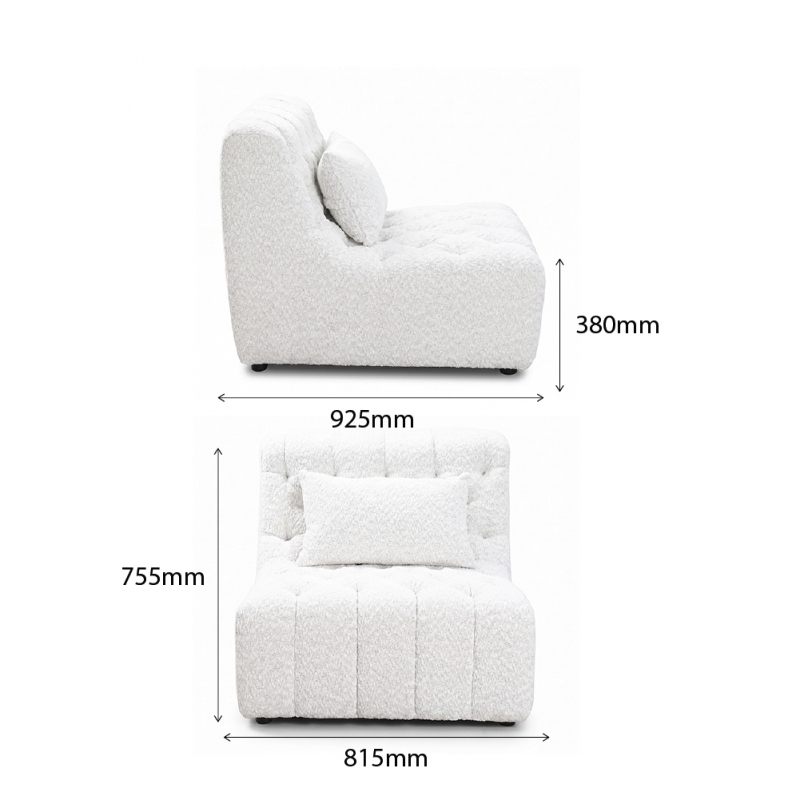 CHESTER-A ARMLESS MODULAR SOFA