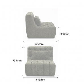CHESTER-A ARMLESS MODULAR SOFA