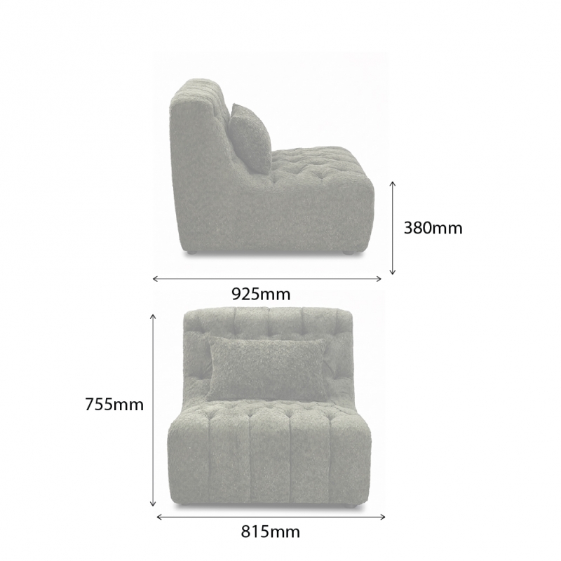 CHESTER-A ARMLESS MODULAR SOFA