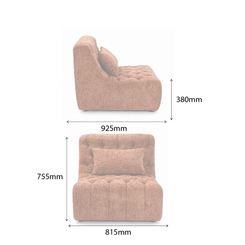 CHESTER-A ARMLESS MODULAR SOFA