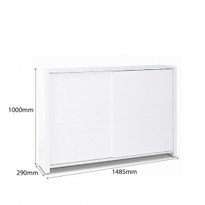 AMIDEO-CZ 2 SLIDING DOOR SHOE CABINET
