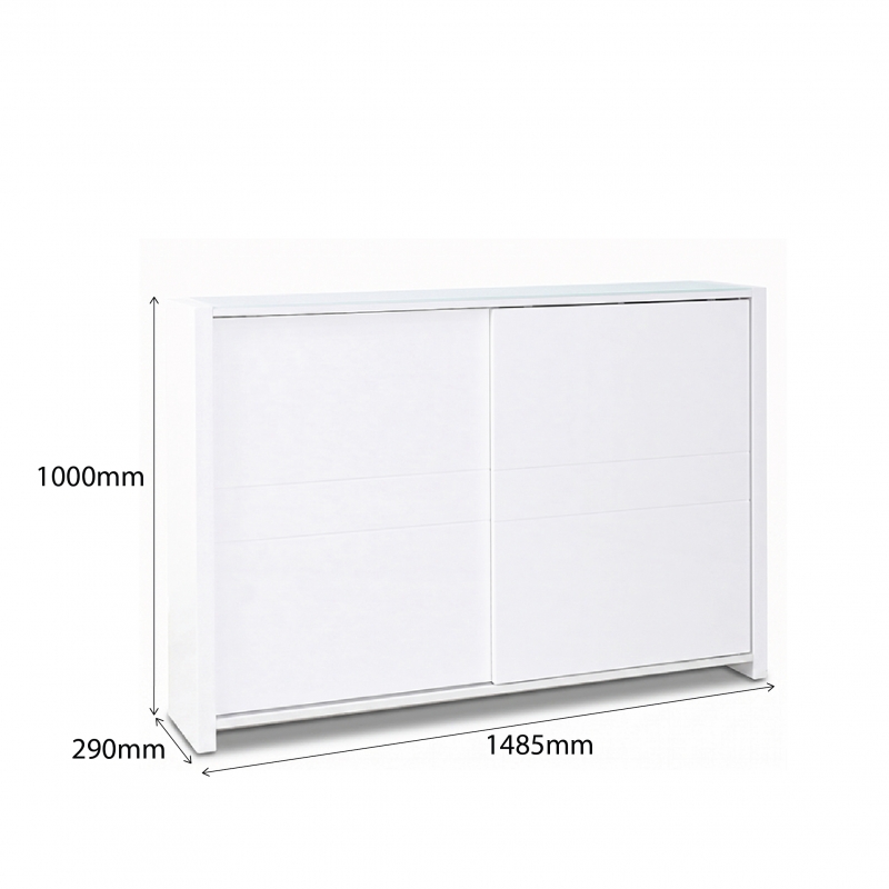 AMIDEO-CZ 2 SLIDING DOOR SHOE CABINET