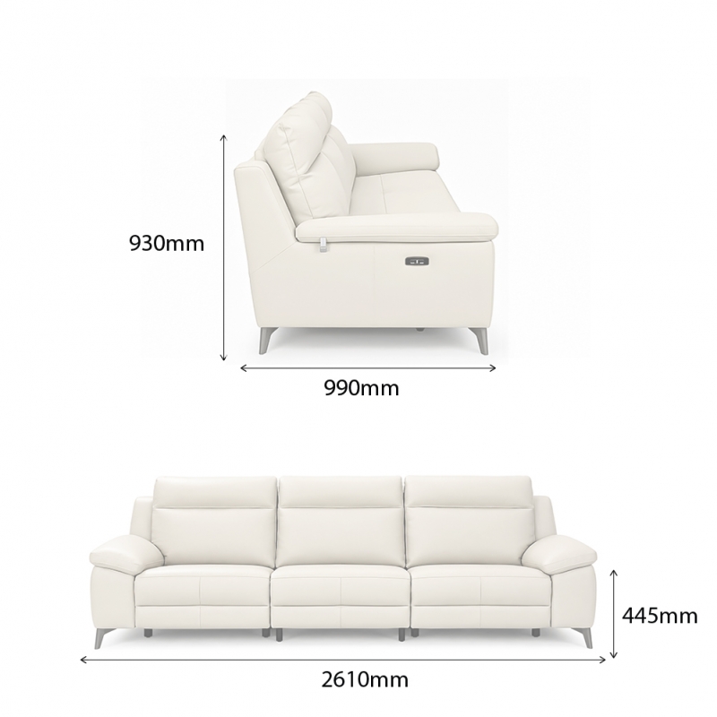 HANSEN MECHANISM SUITE WITH POWER RECLINERS