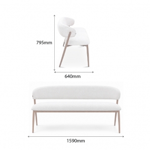 ROMELLO-160 DINING BENCH