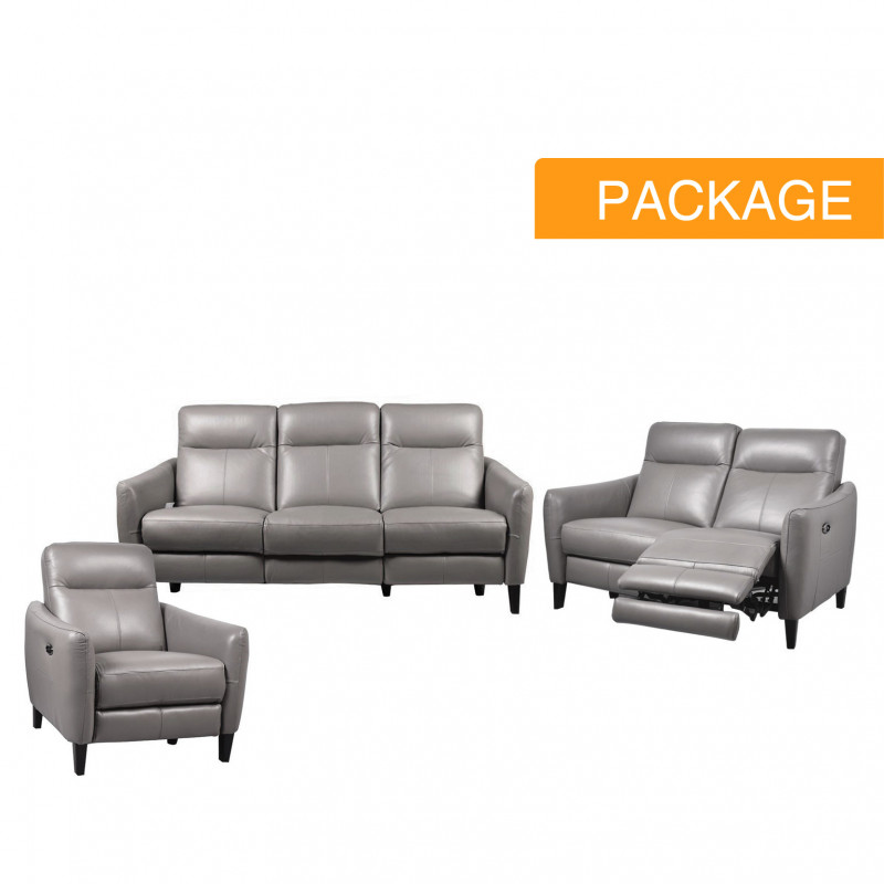 SERENE 3 + 2 + 1 SOFA SET W/ POWERED RECLINERS