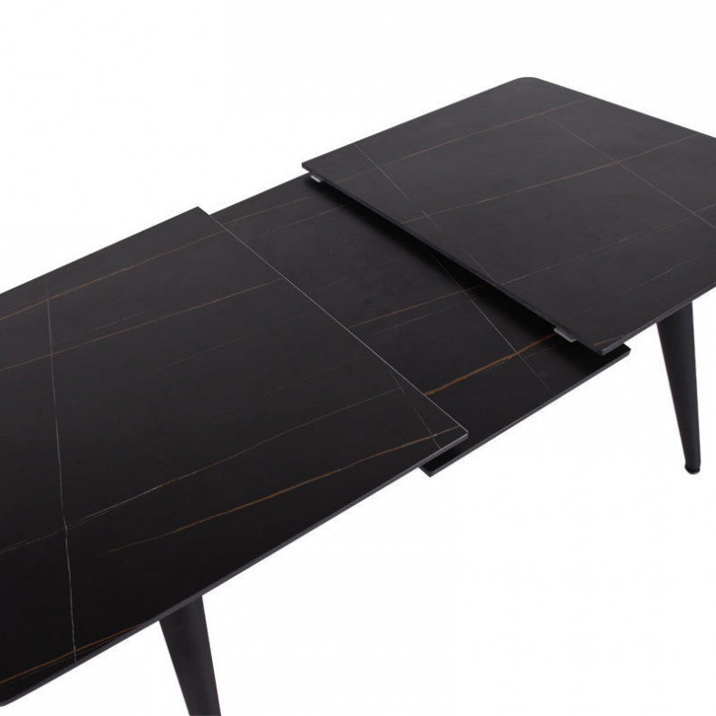 ONYX-X-N SINTERED STONE TOP EXTENDABLE DINING TABLE
