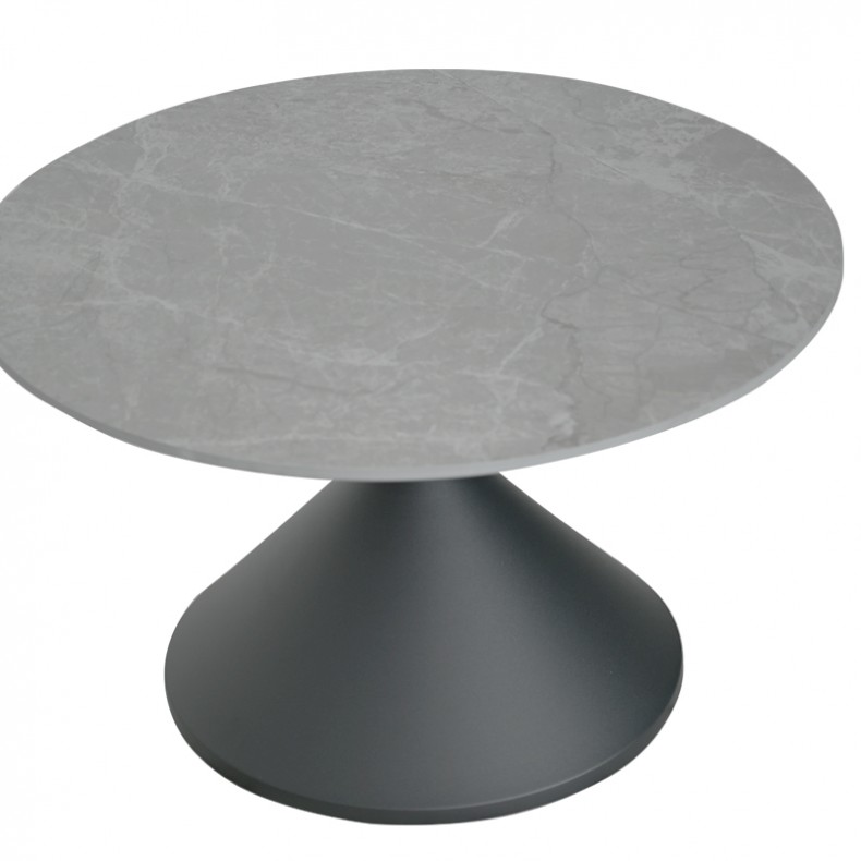 SOLAR SINTERED STONE ROUND COFFEE TABLE