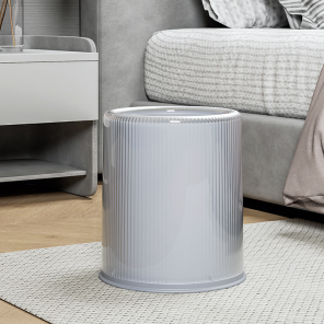 FLUTED CLEAR BIN 10L