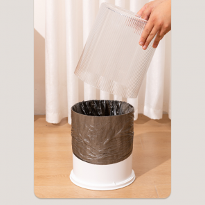 FLUTED CLEAR BIN 10L