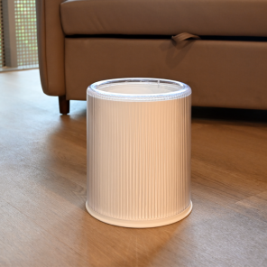 FLUTED CLEAR BIN 10L