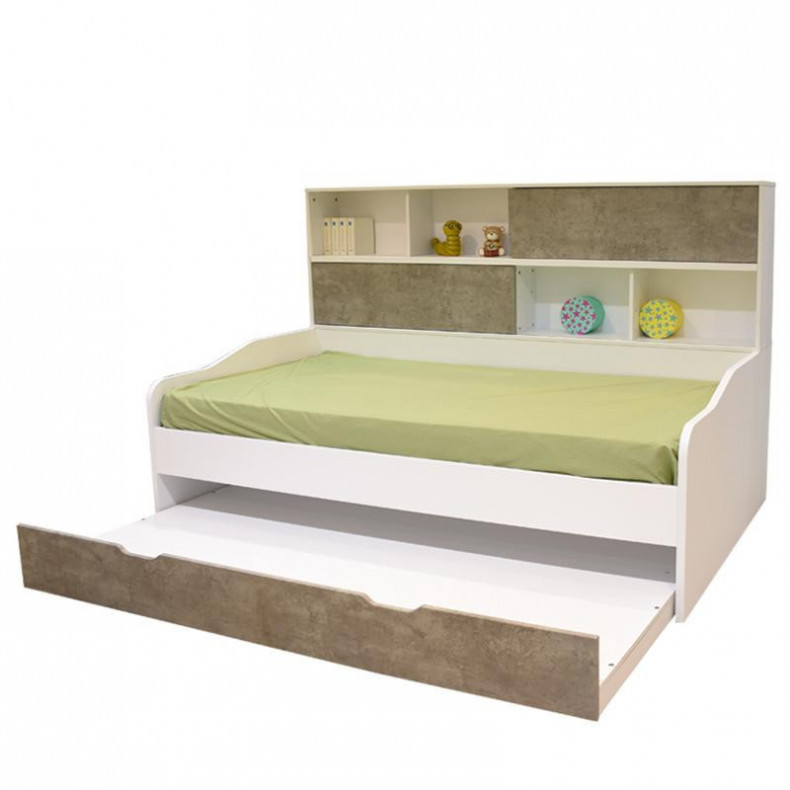GLACIER-N3 3' SINGLE BED w/ 3' SINGLE PULL OUT