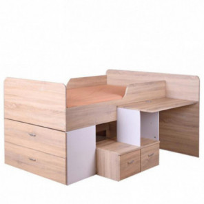 RAIL-N3 3' SINGLE BED w/ TABLE