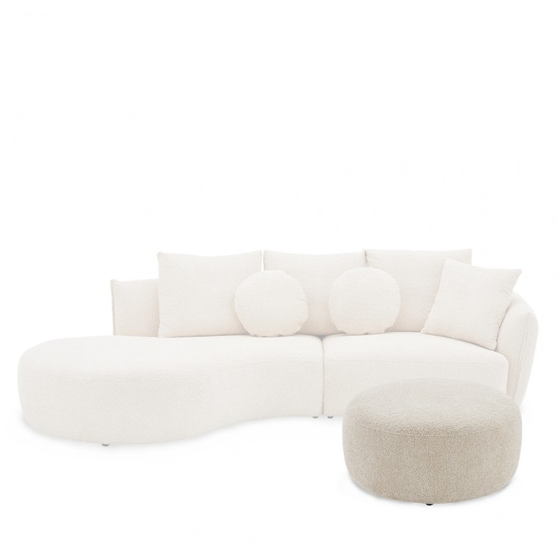 ROMAN ROUND OTTOMAN
