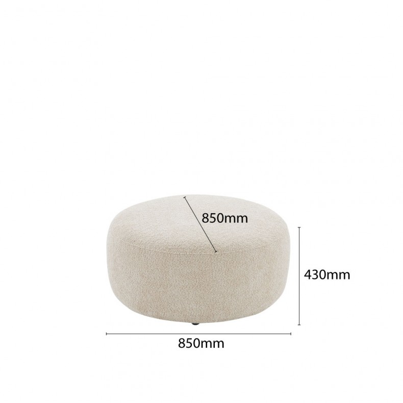 ROMAN ROUND OTTOMAN