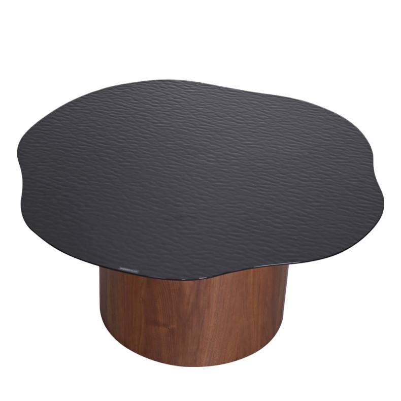 POND COFFEE TABLE W/ GLASS TOP