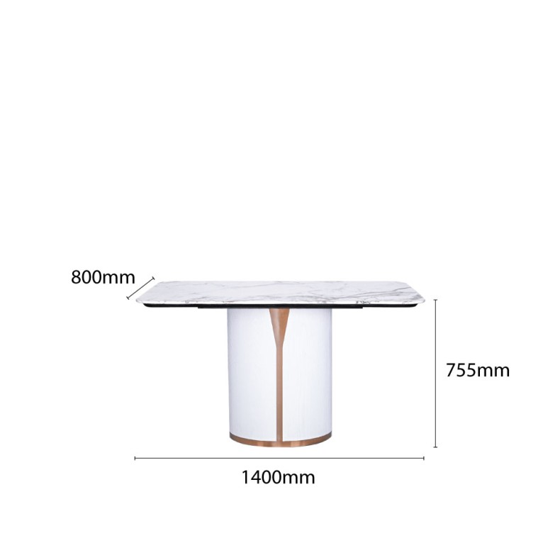 VITA-140 MARBLE TOP DINING TABLE