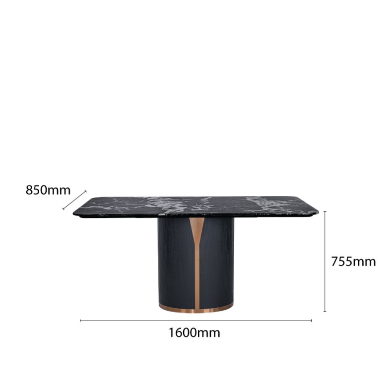 VITA-160 MARBLE TOP DINING TABLE