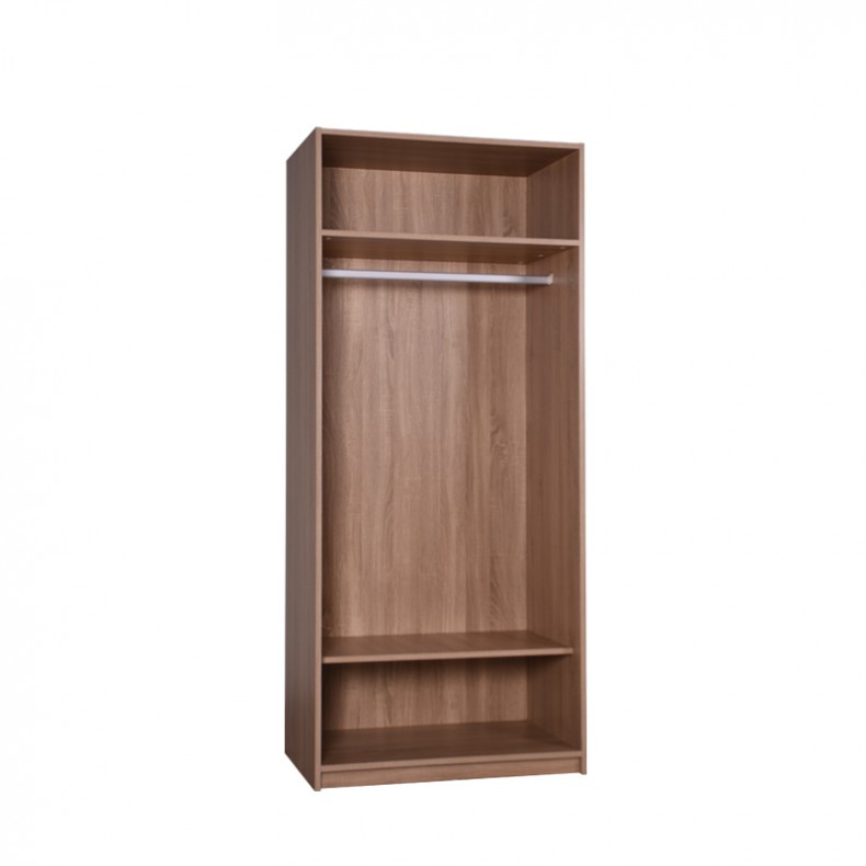 RENEE 2 DOORS WARDROBE CARCASS WITH SHELVES (2C)