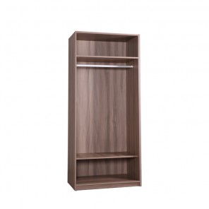 RENEE 2 DOORS WARDROBE CARCASS WITH SHELVES (2C)