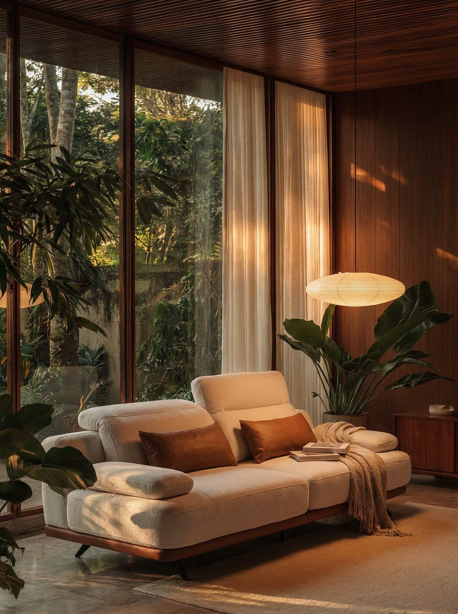 Earthy Functional 3-Seater Sofa