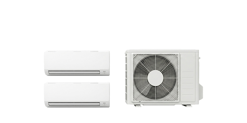 System 2 aircon — 1 outdoor unit with 2 indoor units
