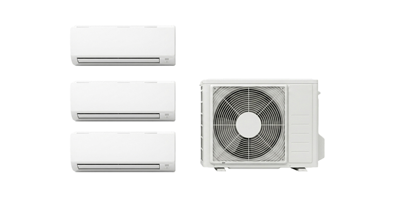 System 3 aircon — 1 outdoor unit with 3 indoor units