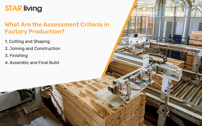 modern factory floor with automated machinery processing wood sheets